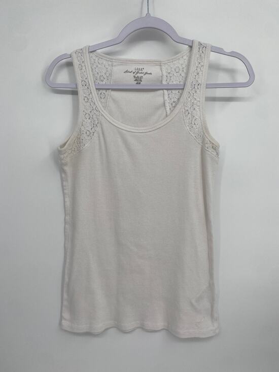 H&M Tops - L.O.G.G Label of Graded Gods H&M White Open Knit Strap Tank Top Large
